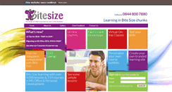 Desktop Screenshot of bitesizeltd.com